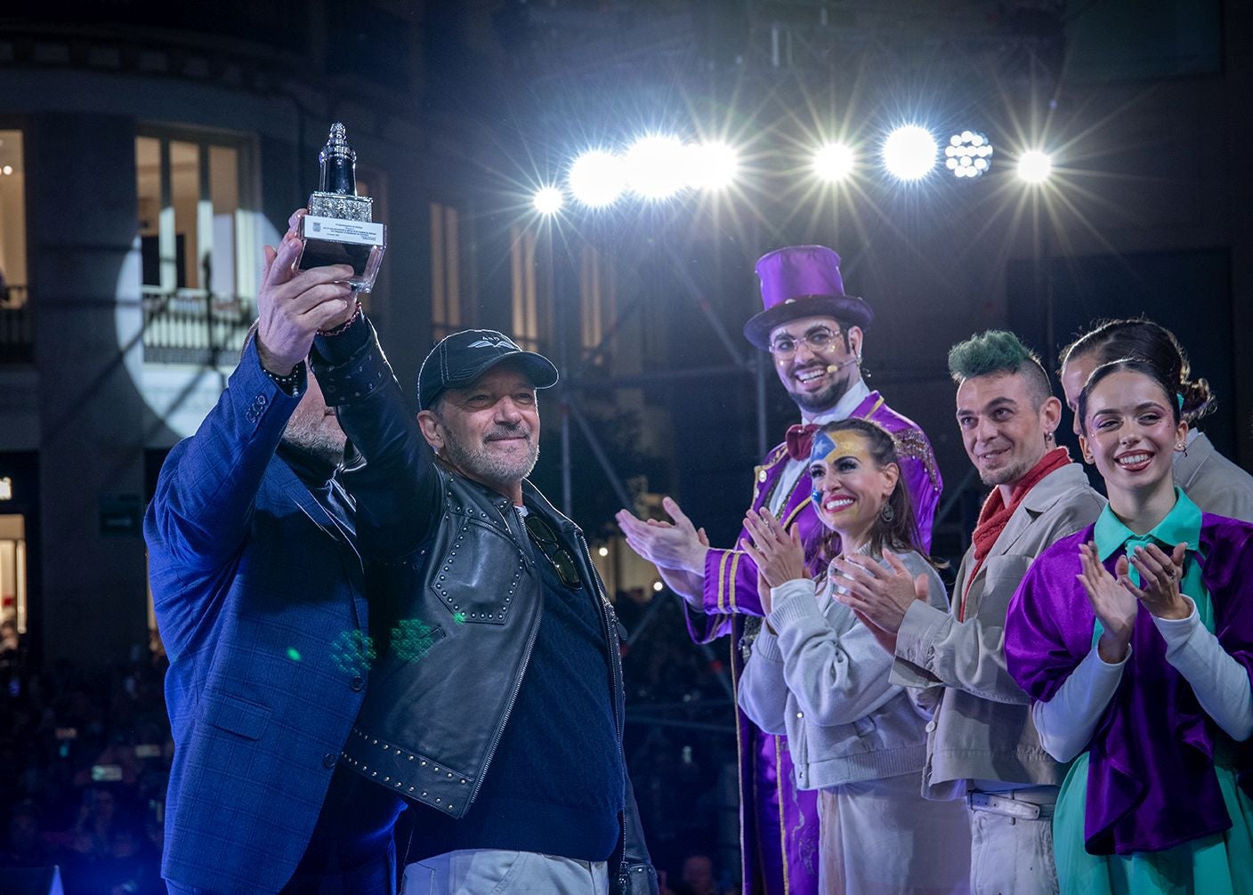 Calle Larios estrena nuevo alumbrado: 'Natividad de luz'