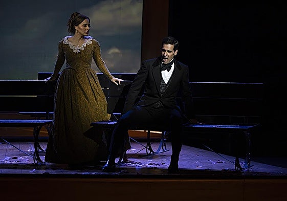 'Werther', piscodrama cubista, cautiva en el Cervantes