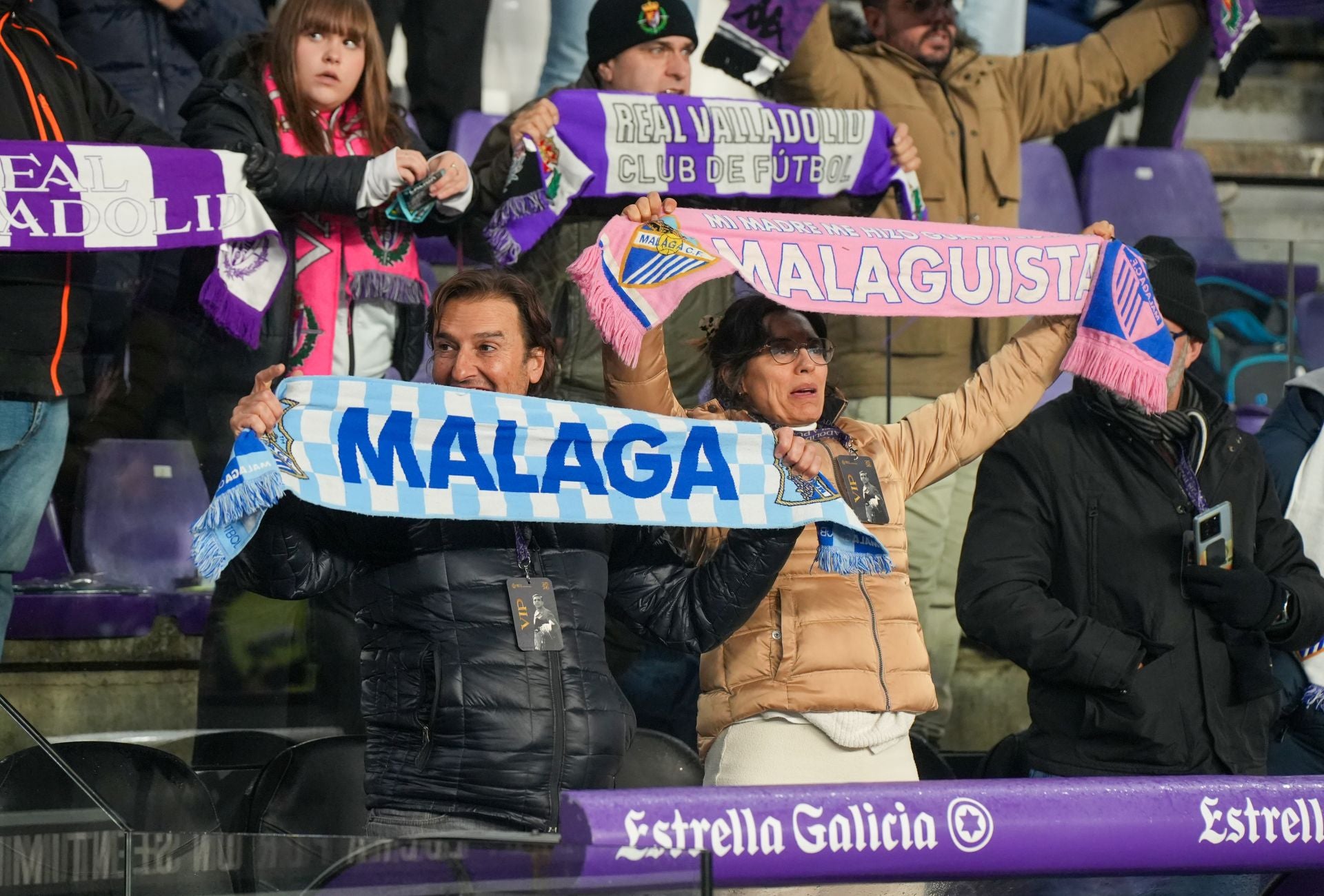 El Valladolid- Málaga, en imágenes