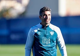 Funes, durante un entrenamiento de la semana pasada.