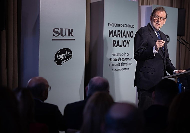 Rajoy, este martes, en Málaga.