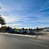 Zona donde ocurrieron los hechos, en el polígono de San Rafael, en Málaga capital.