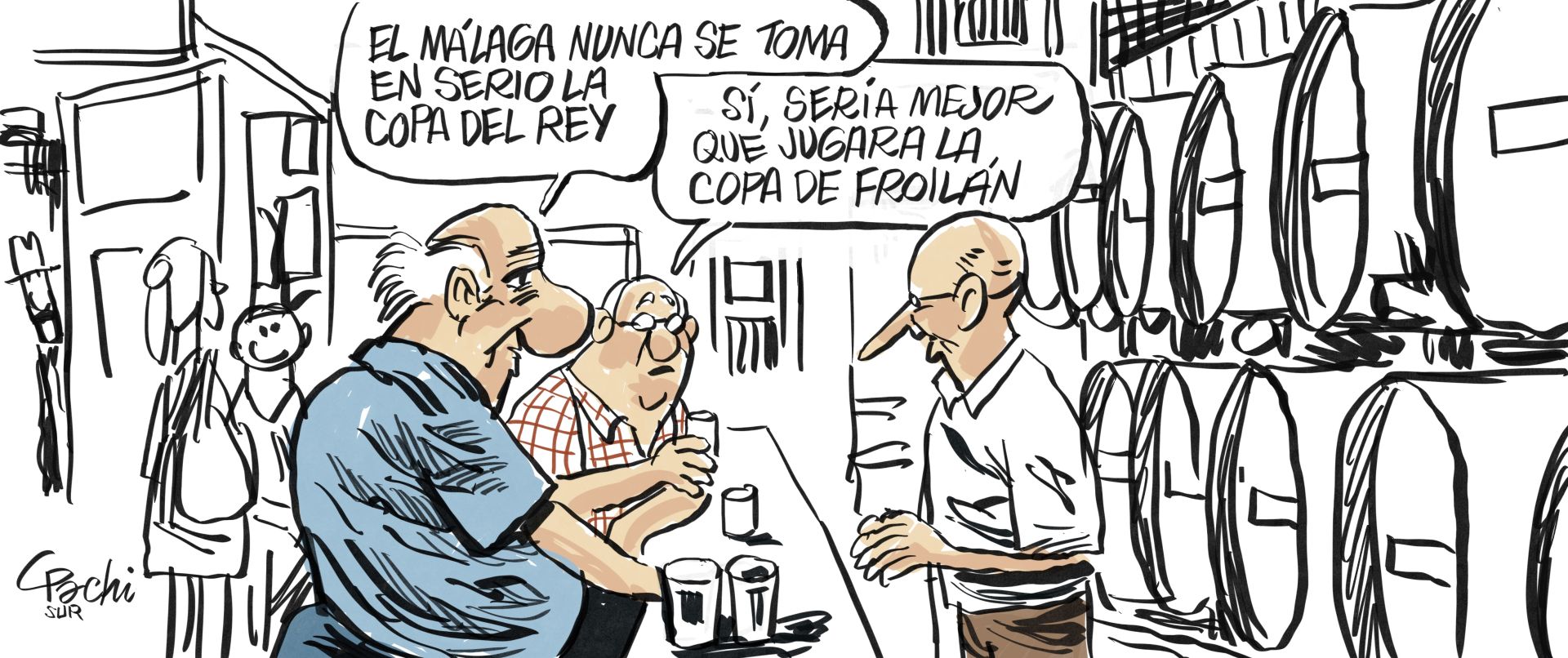 La actualidad deportiva del mes de diciembre, en las viñetas de Pachi