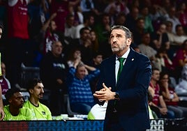 Ibon Navarro, este sábado en el Barris Nord.