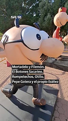 Mortadelo y Filemón ya están en el Parque de la Batería de Torremolinos