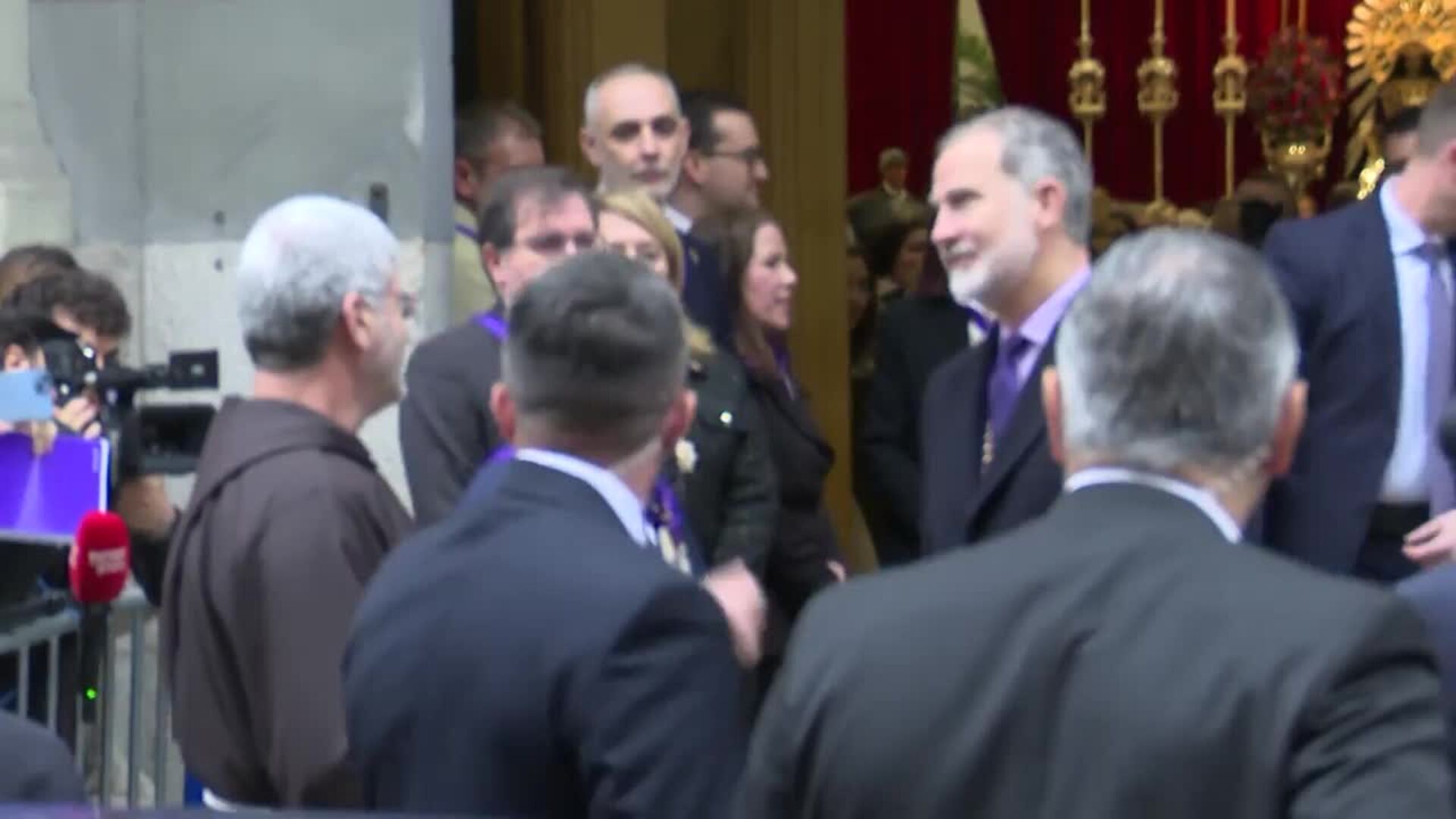 El Rey Felipe venera a Nuestro Padre Jesús Nazareno en la Basílica del Cristo de Medinaceli