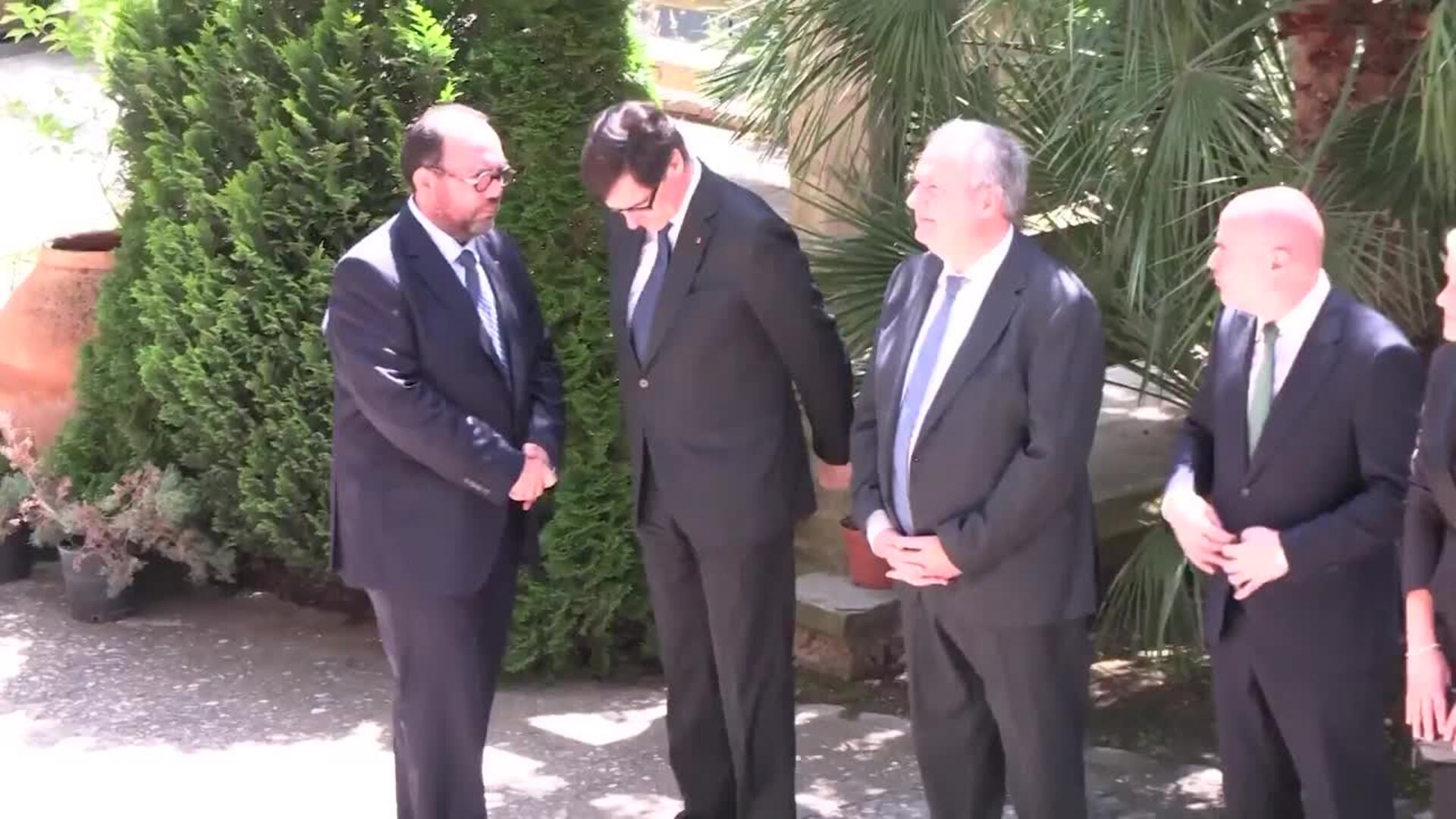 Los Reyes visitan el Monasterio de Montserrat con motivo del milenario de su fundación