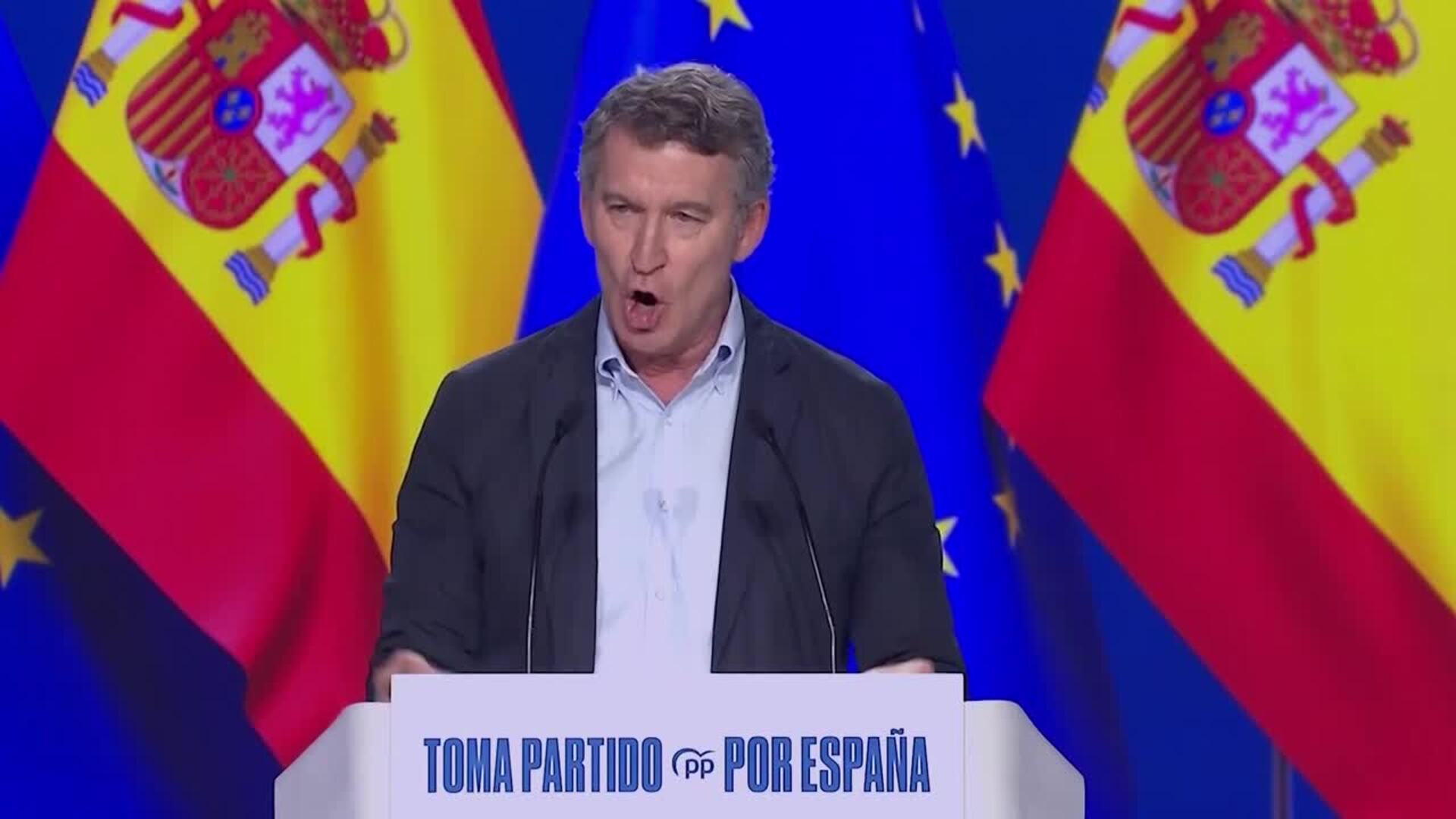 Feijóo promete un Gobierno para "todos" y rechaza un posible veto a Vox pero no a Bildu