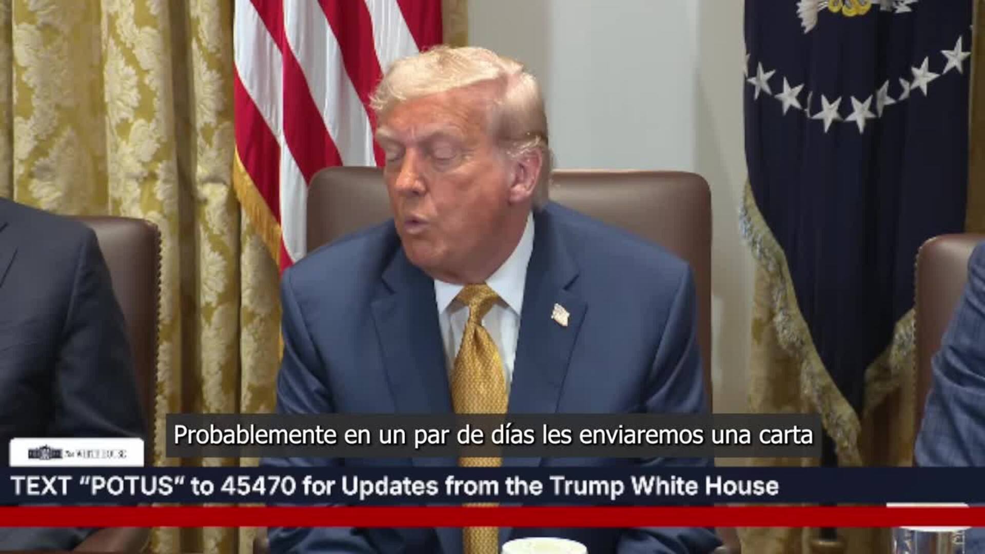 Trump asegura que enviará una carta a la UE fijando el arancel sobre sus importaciones