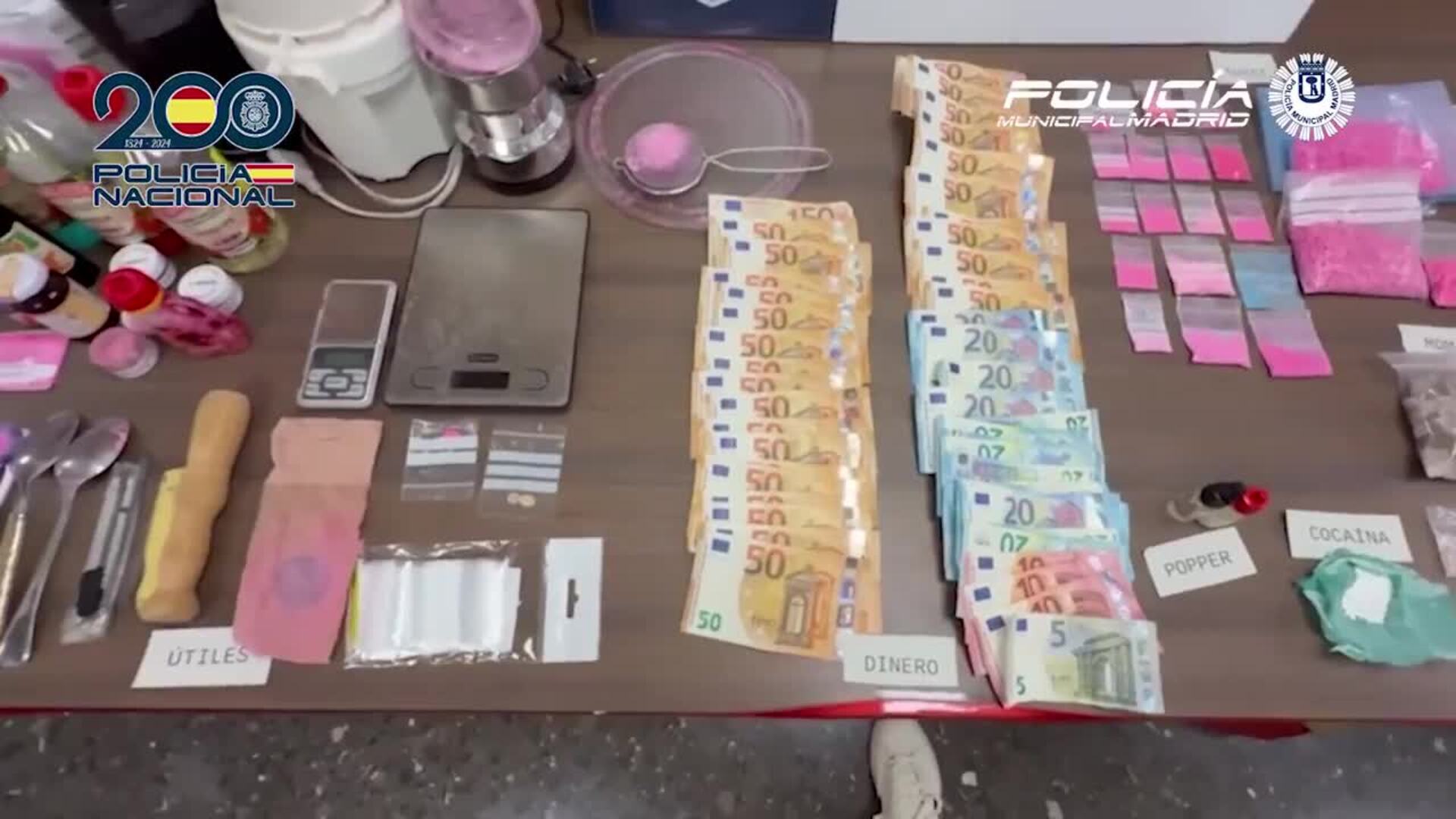 La Policía Nacional desarticula diez narcopisos y detiene a 25 personas en varias operaciones