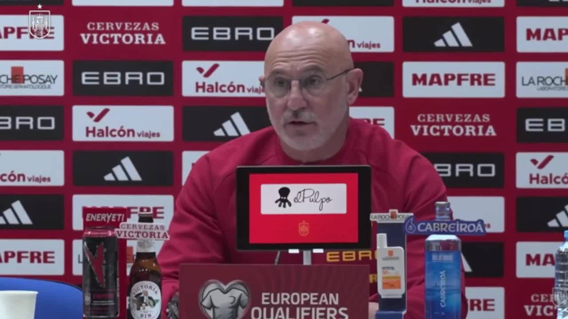 De la Fuente: "Hay que pensar que a Lamine Yamal le queda todo el tiempo futuro con nosotros"