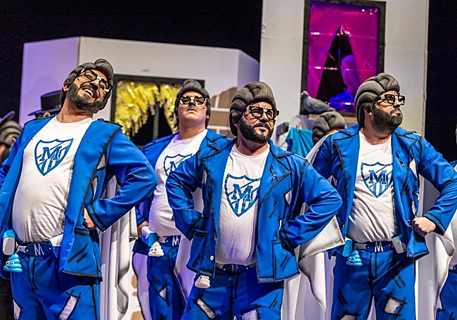 Murga 'Supermal' en la quinta preliminar del COAC 2026.