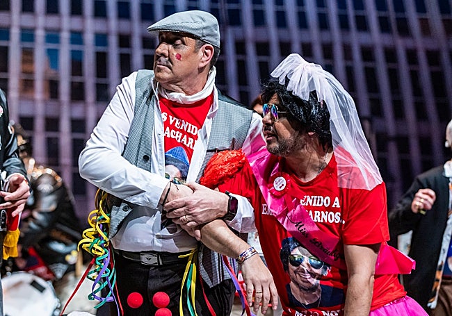 Murga 'Vinimos de Madrid… y sin remordimientos' en la sexta preliminar del COAC.