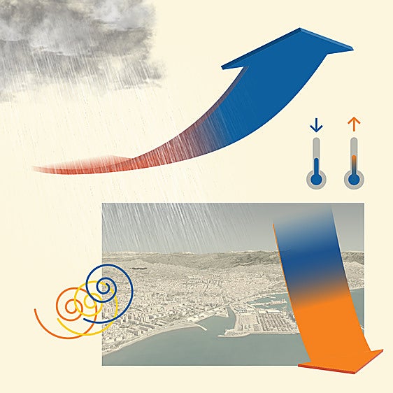 ¿Qué es el efecto Foehn y por qué las lluvias de hoy se notan menos en Málaga capital?