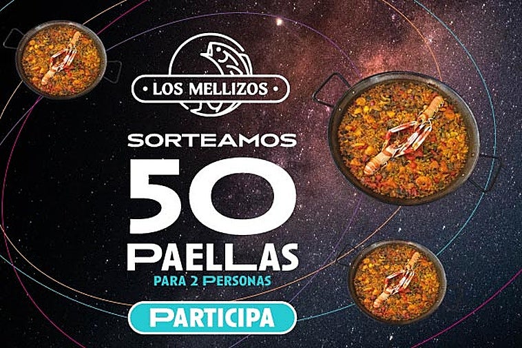 Consigue una de las 50 Paellas Especiales para dos personas que Los Mellizos sortean con motivo de las jornadas #ArrozparaTodos