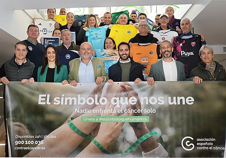 Una treintena de clubes deportivos de Marbella lucirán los 'Brazaletes de Esperanza' de la AECC