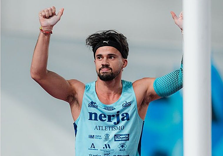 Isidro Leyva, campeón de España de pértiga, se queda sin medalla