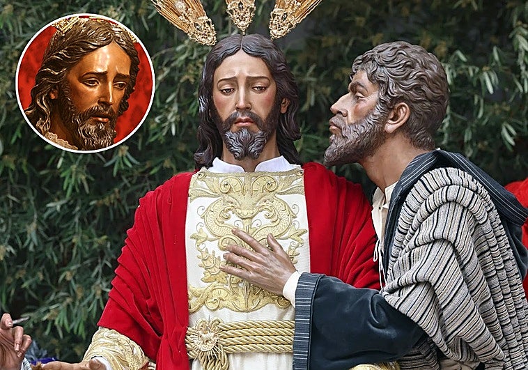 Un Cristo de la Semana Santa de Sevilla lucirá una de las túnicas bordadas del Señor del Prendimiento de Málaga