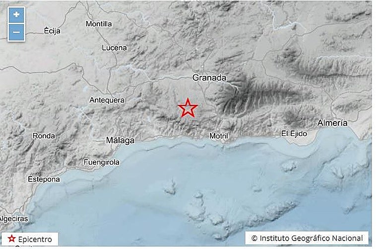 Sentido en Málaga un terremoto de 3,5 registrado en Granada