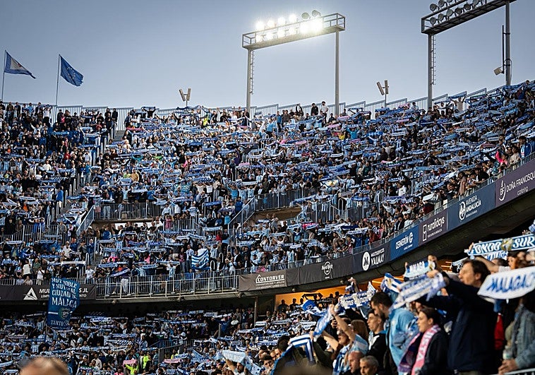 Los 28.601 asistentes en La Rosaleda en el Málaga-Castellón, ¡récord de la temporada en Segunda!
