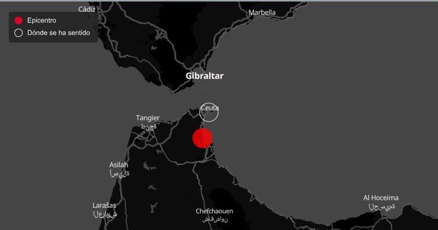 Varios sismos sacuden la zona del Estrecho y se perciben en Ceuta — image 1