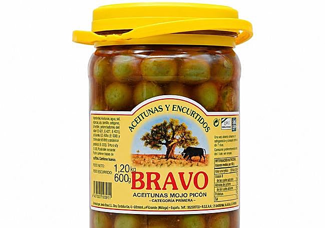Aceitunas con mojo picón, de Bravo.