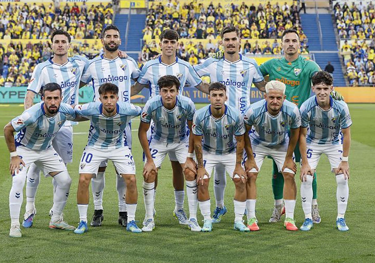 Funes alineó de inicio a siete canteranos en el estreno del Málaga en los 'play-off' de ascenso