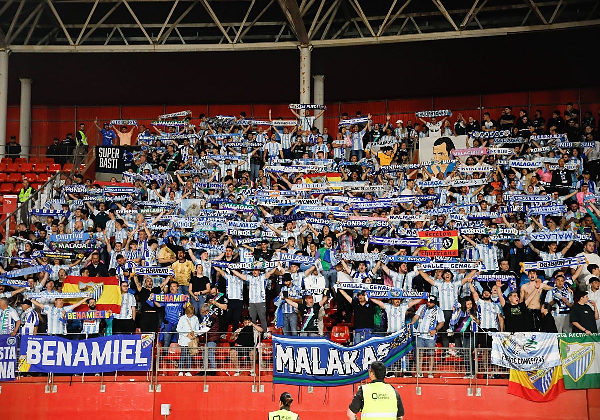 El Málaga tiene previsto recibir 300 entradas para la cita histórica en Almería