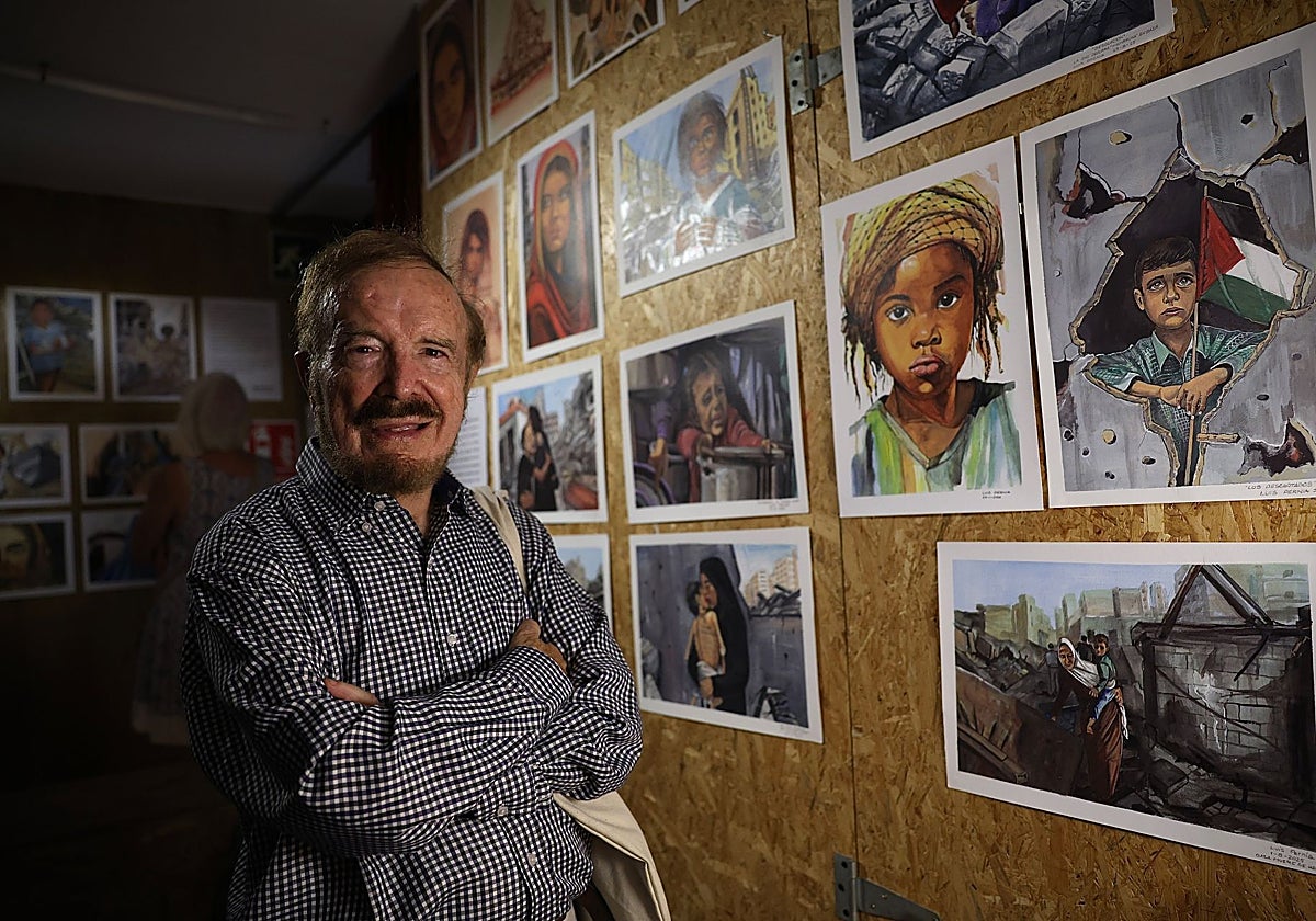 Luis Pernía, excura obrero y activista: «Como no puedo volar a Gaza, pinto»