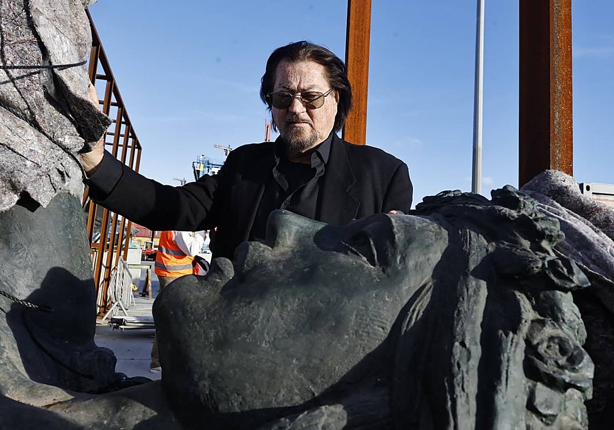 Ginés Serrán, autor de las estatuas del Puerto: «Esto ha sido una victoria del pueblo»
