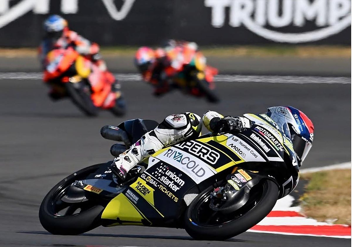 Jesús Ríos, en Silverstone durante este Gran Premio.