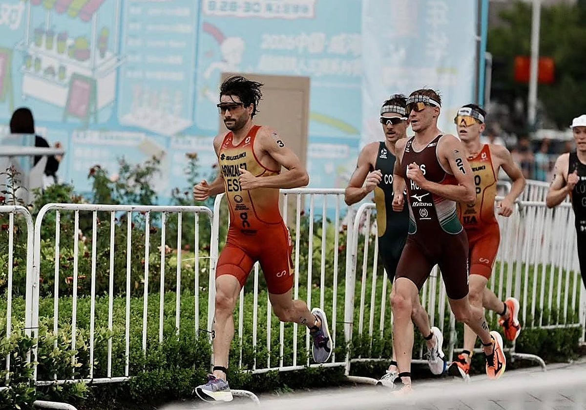 González, durante la prueba de Weihai, en agosto.