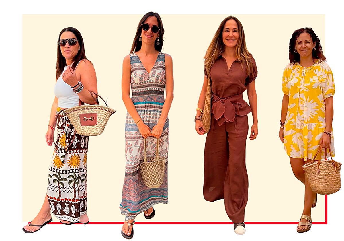 Entre faldas pareo, túnicas y bolsos de rafia: el street style de Málaga aún se aferra al verano