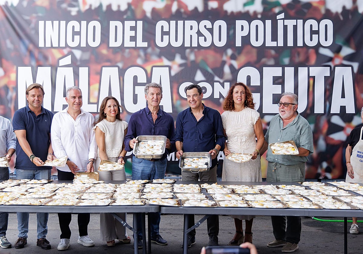 Entre huevos fritos y ataques al Gobierno, Núñez Feijóo revela desde Málaga su plan para llegar a La Moncloa: «¡Os vamos a echar!»