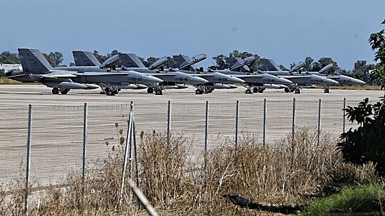 Estos son los cazas que vuelan en el ejercicio 'Eagle Eye' en la Base Aérea de Málaga