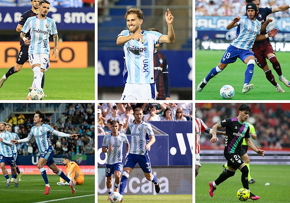 Joaquín, Adrián Niño, Luismi, Dotor, Brasanac y Lobete, los seis jugadores que han jugado ya en Primera.