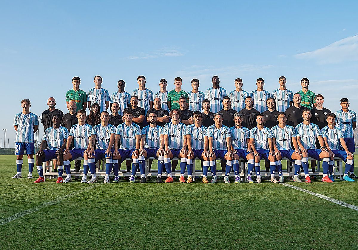 La plantilla del Malagueño esta última temporada.