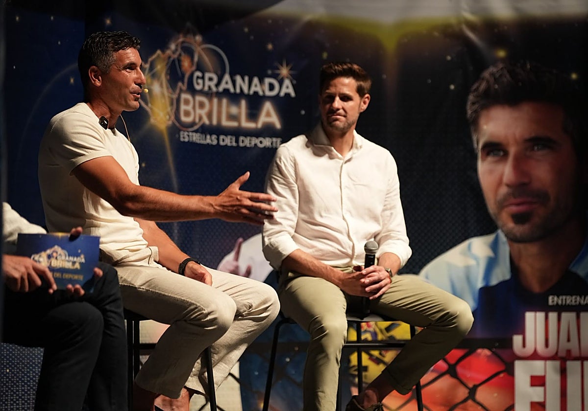 Funes, durante el homenaje que recibió en Loja.