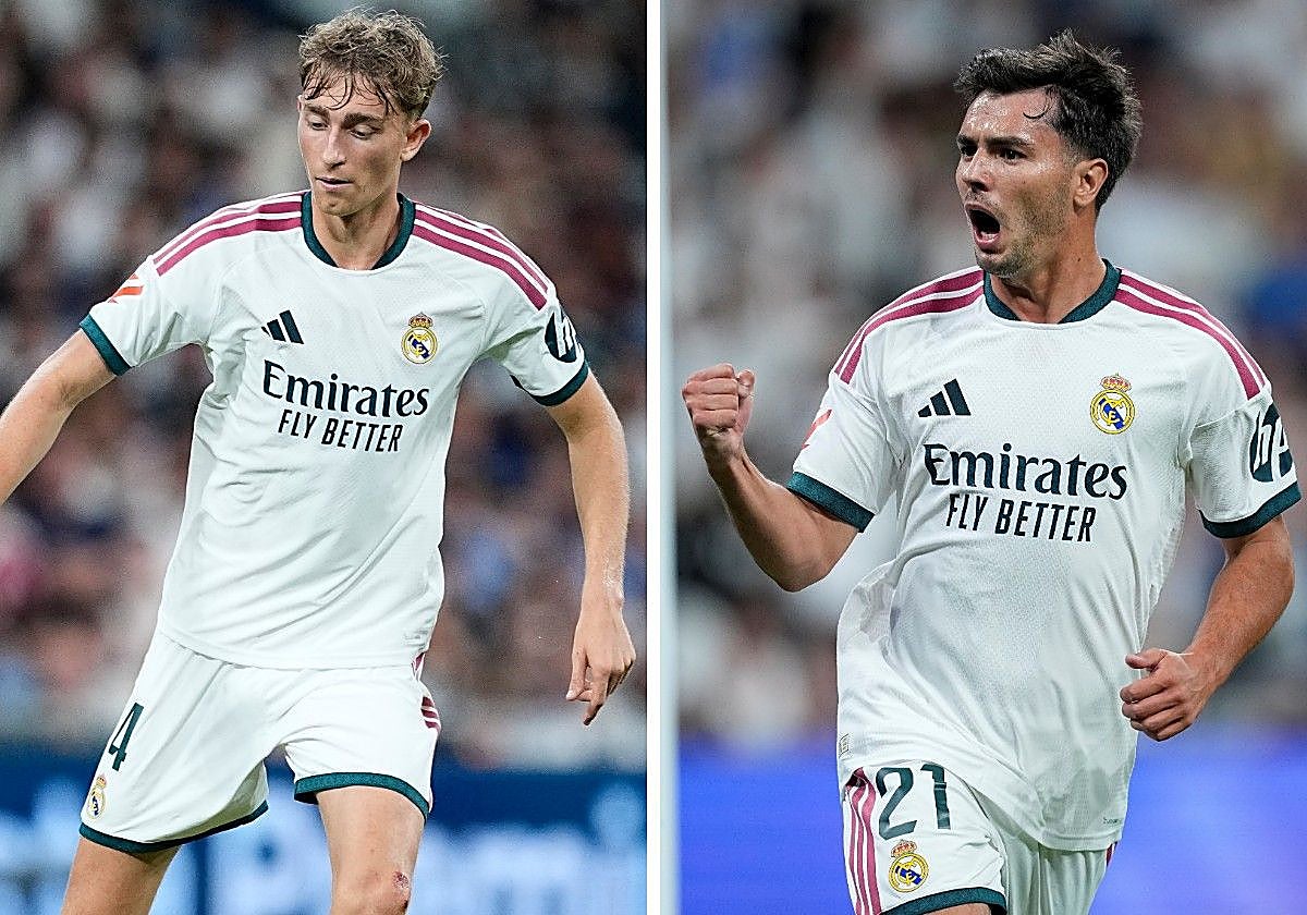 Huijsen y Brahim, ante su primer partido ante el Málaga