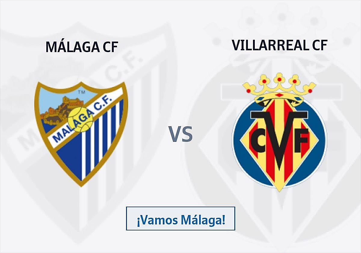 ¿Cómo crees que quedará el Málaga CF vs Villarreal CF? Comparte tu resultado