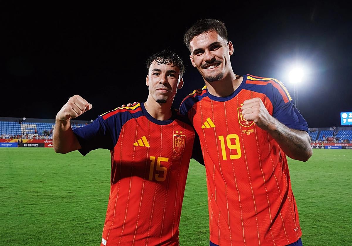Rafita brilla con dos asistencias y Chupete debuta en la goleada de España sub-21 contra Rumanía