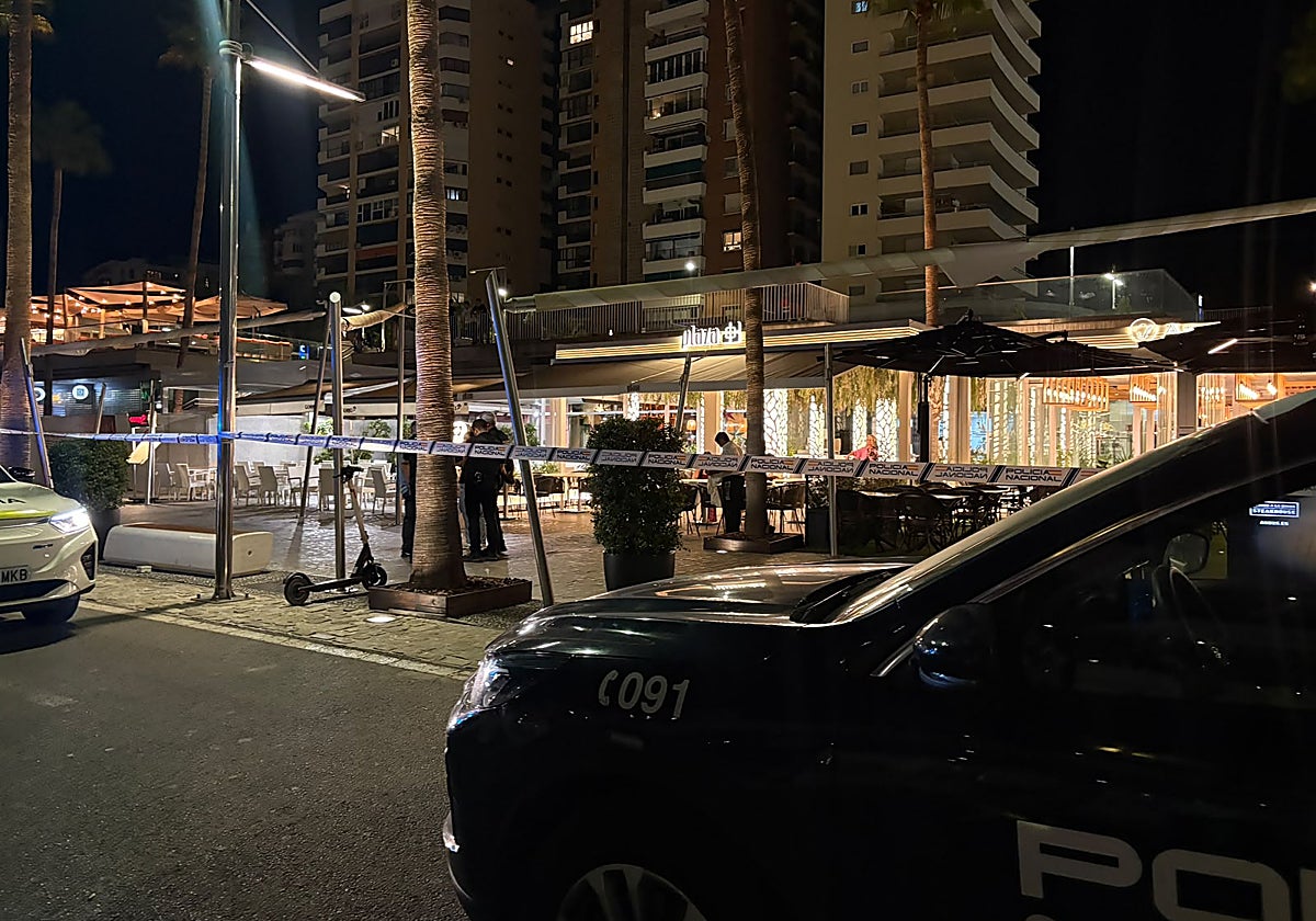 Despliegue policial en Muelle Uno tras el último tiroteo.