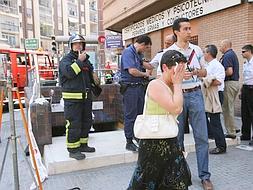 Imagen de archivo de la boca de metro de la línea 1 en Valencia tras el accidente del 3 de julio de 2006.
