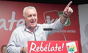 Cayo Lara, durante un acto electoral. / Archivo