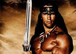 Arnold Schwarzenegger, caracterizado como 'Conan el bárbaro'. / Archivo