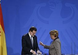 Mariano Rajoy y Angela Merkel, el pasado febrero en Berlín. / Foto: Reuters