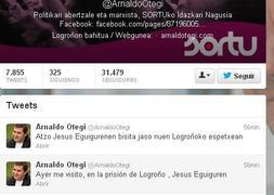 Imagen del twitter de Arnaldo Otegi. / R.C