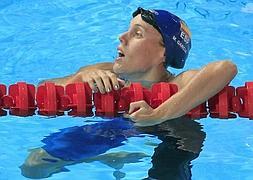 Marina García, después de nadar la final de 200m./Efe
