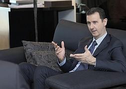 Bachar el-Asad, en una entrevista. / Archivo