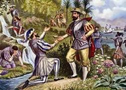 Recreación de Ponce de León en el Nuevo Mundo. / Foto: Archivo.